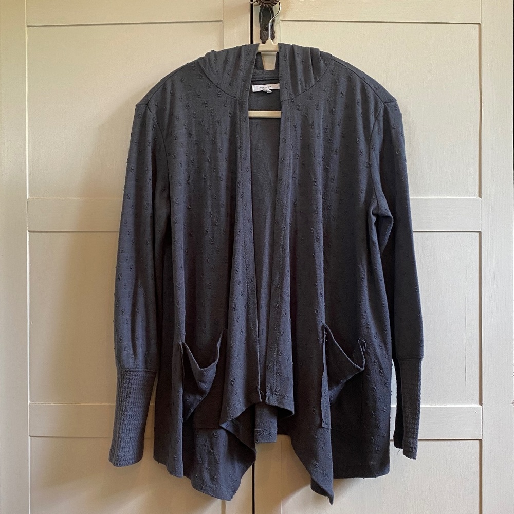 Maurices Hooded Open Front Cardigan